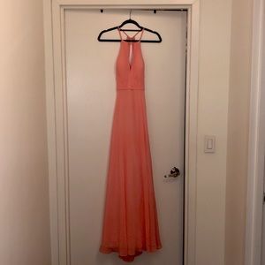 Azazie Evalleen Coral Bridesmaid Dress